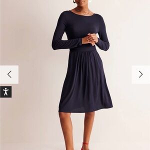 Boden Midnight Long Sleeve Dress